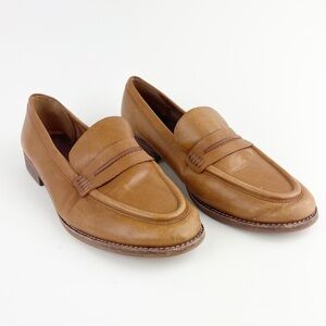 Madewell Tan Leather Loafers